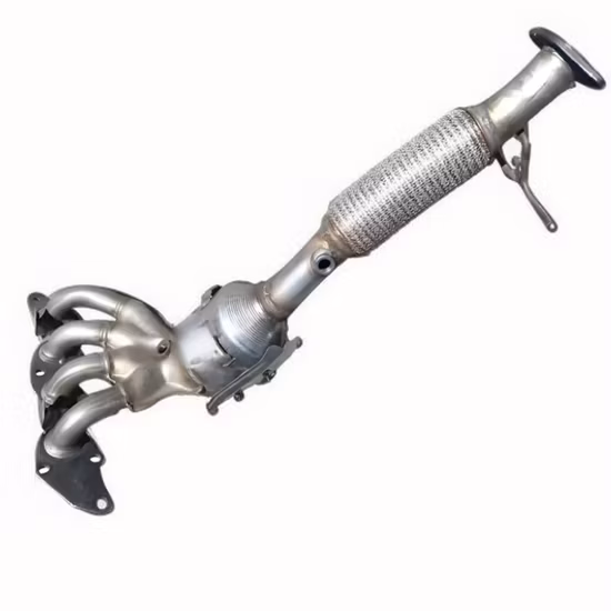 Automotive Spare Parts Palladium and Rhodium Ceramic &amp; Metal Catalyst Gasoline Catalytic Converter